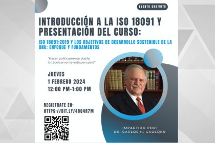 Introducción a la ISO18091:2019 Y Presentación del Curso…