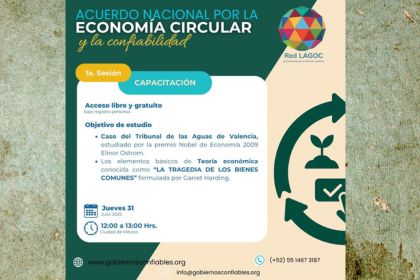 Éxito en la 1ª Sesión de Capacitación del Acuerdo Nacional de Municipios por la Economía Circular y la Confiabilidad